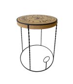 Пробковый стол в форме мюзле для шампанского Cork & Metal Table