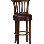 Деревянный барный стул со спинкой Ithaca Bar Stool