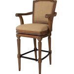 Деревянный барный стул со спинкой Woodrow Bar Stool