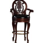 Деревянный барный стул со спинкой Niagara Bar Stool